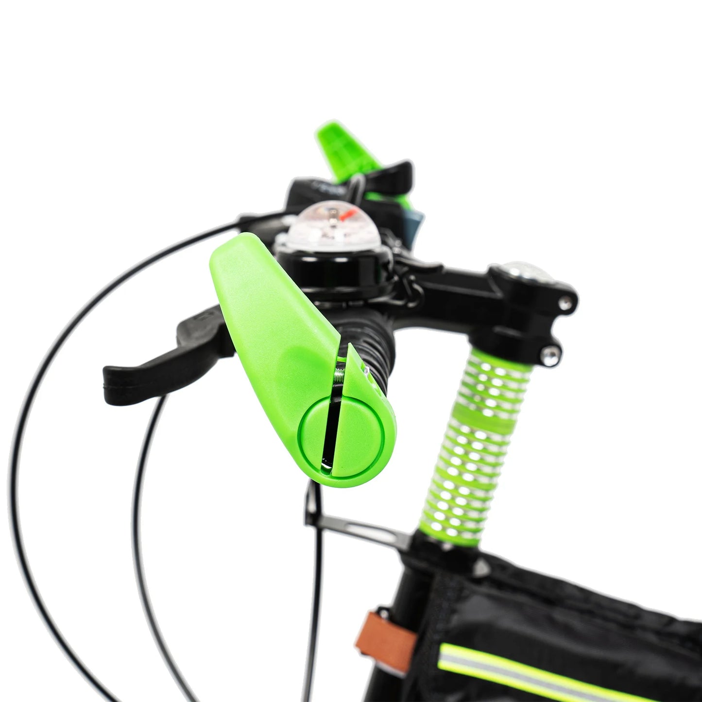 20 Inch Kids Mountain Bike,Bike with Front and Rear Dual Brake,Height Adjustable Bicycle with Kettle & Holder & Compass Bell, Bicycle for Girls Boys Kids(Green)