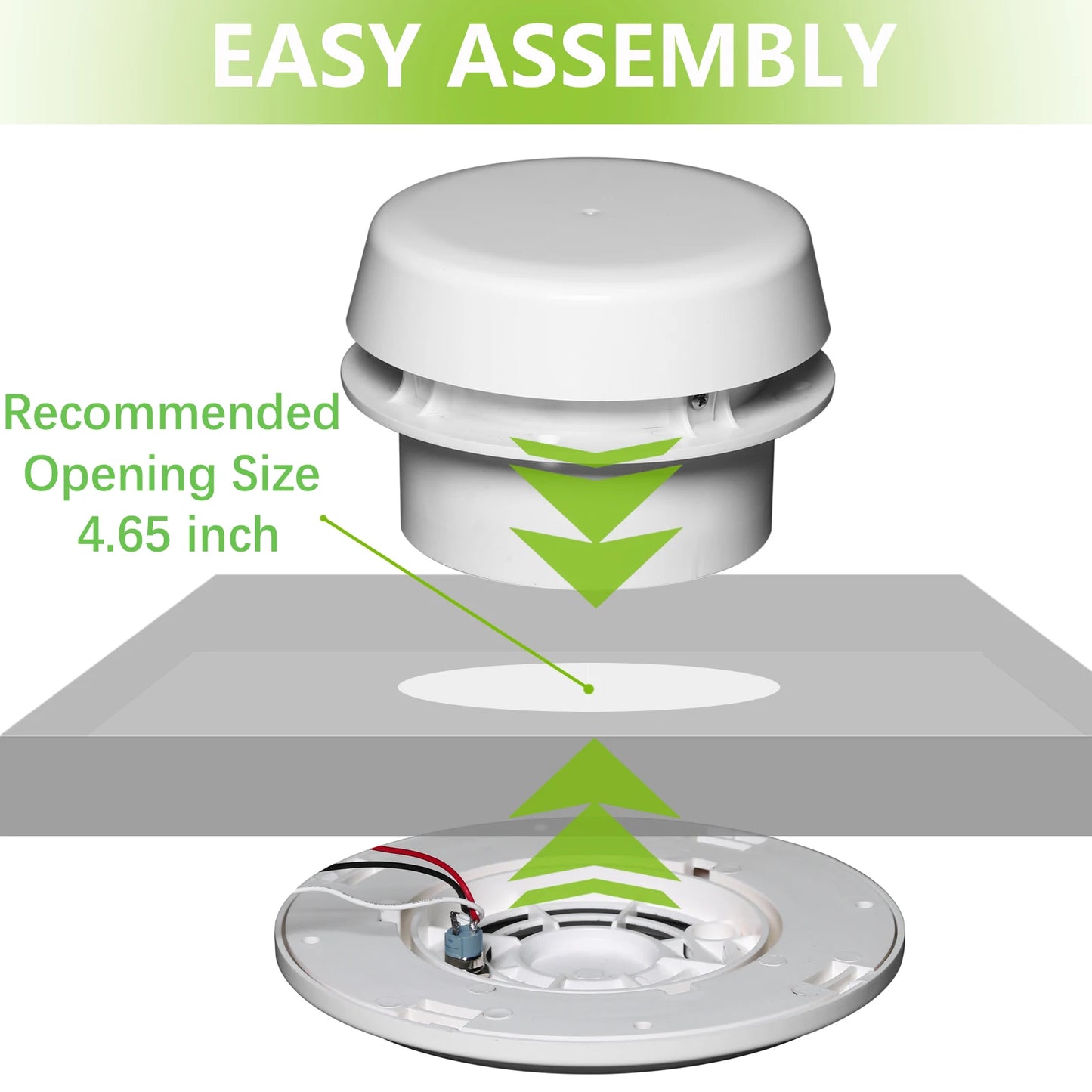12V RV Roof Exhaust Fan 60CFM ABS Ceiling Ventilation Fan for Camper Trailer Boat Yacht Motorhome Caravan Roof Vent.