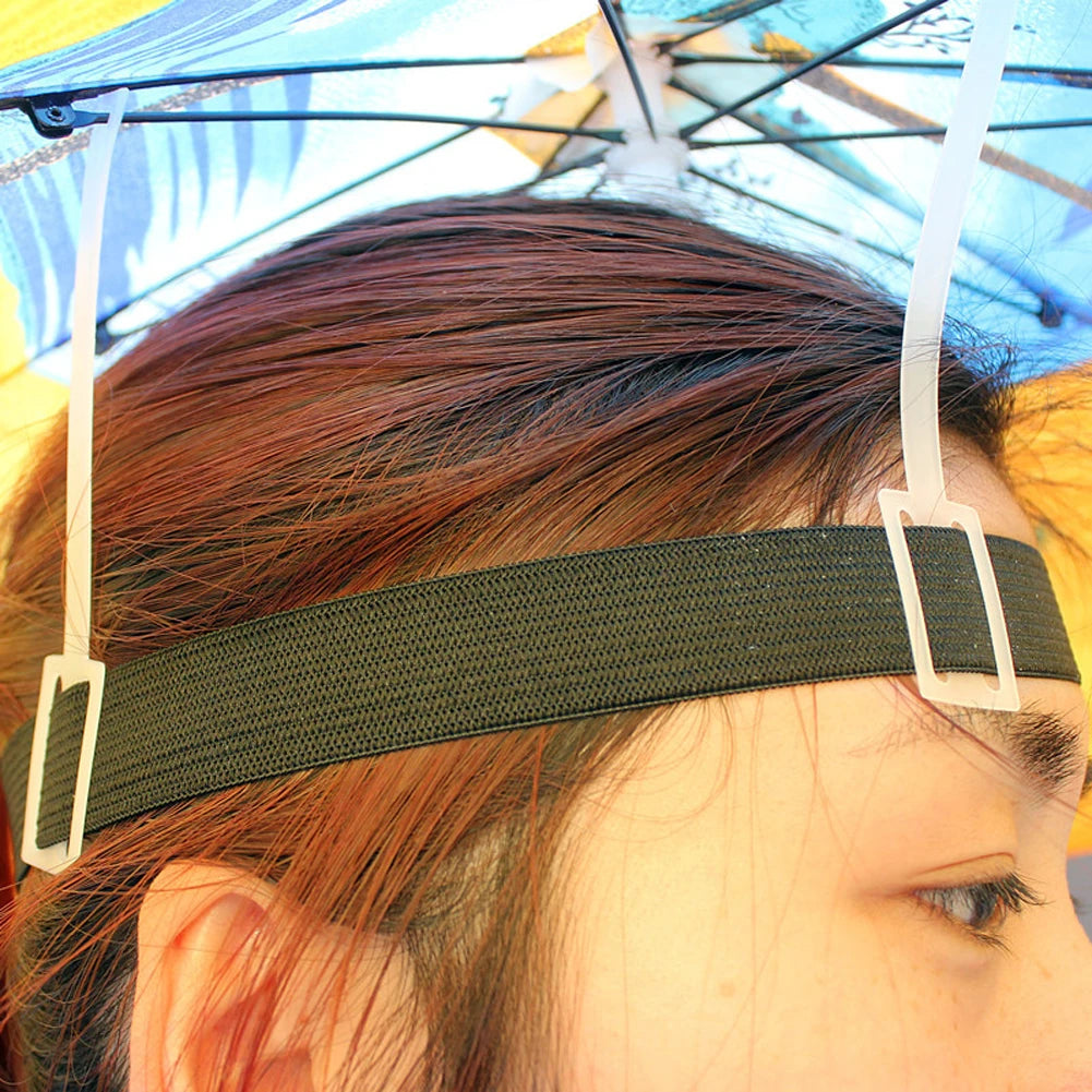 MOJOYCE Fishing Umbrella Hat Foldable Sun Shade Waterproof